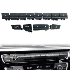 Car Front Dashboard Radio CD Digit Player Button Switch Cover Replacement for BMW 3 Series F Chassis 1 2 4 Series F30 F32 F34 F35 2013-2016 (CD Button -6)