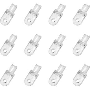 Hardware Wand Tip Replacement Blind Wand Blind Transparent Seal Hook Pull Rod Swivel Wand Blind Hook for Repairing Broken Horizontal Blind Vertical Blind 12pcs