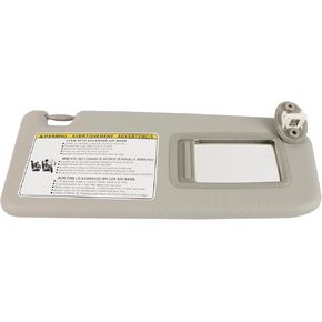 Left Driver Side Sun Visor Compatible with Toyota RAV4 2013 2014 2015 2016 2017 2018 Sunvisor Replace 74320-42595 (Gray)