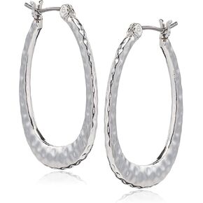 NINE WEST Teardrop Hoop Earrings, Silver Tone,One size,60522224-G03