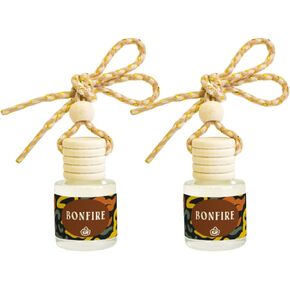 ناشر معطر السيارة برائحة التفاح والقرفة (عبوتان) ديكور سيارة لطيف للعطلات الموسمية للخريف/الخريف (تفاح القرفة)