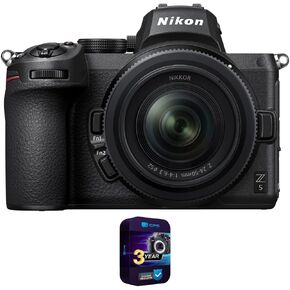 Nikon Z5 Mirrorless Camera Full Frame Body FX-Format 4K UHD Bundle with Deco Gear Photography Backpack + Photo Video LED Lighting + Lexar 64GB High Speed SD Card + Software Kit and Accessories
