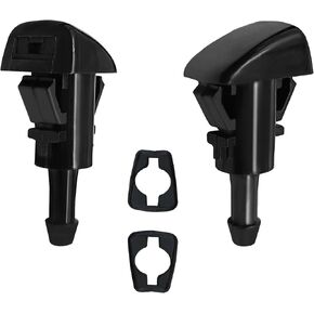 2PCS Front Windshield Washer Nozzles, Compatible with Jep Washer Chrysler D0dge RAM Spray Jet, Replaces #5113049AA, 55077460AA, 4805742AB, 4805742AC