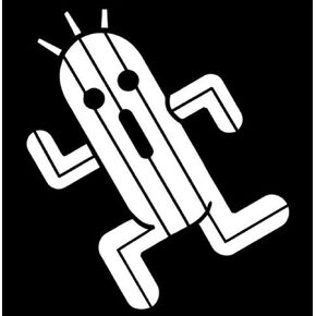 Cactuar Final Fantasy Decal Vinyl Sticker|White| 5 X 4.3 in Decal |Cars Trucks Vans Walls Laptop| CCI278