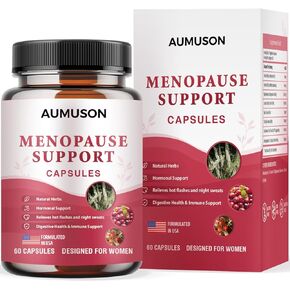 Vitamins for Menopause Support Capsules for Women - Herbal 12-in-1- Hormone Balance with Black Cohosh,Ashwagandha, DIM, Magnesium, Chasteberry, B6, B12- and More in a New Formula