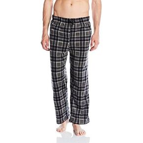 Essentials by Seven Apparel Men's Plaid Microfleece Pants