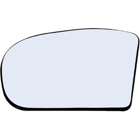 Driver Side Mirror Glass Assembly With Plastic Backing Plate Heated Compatible with 2001-2007 Mercedes Benz C-Class, 2003-2009 E-Class AMG (W203 W211 Only)