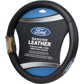 Plasticolor 006743R01 Ford Genuine Leather Steering Wheel Cover