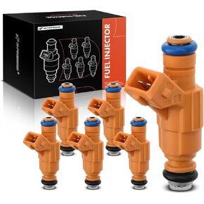 A-Premium Fuel Injectors Compatible with Ford Explorer 1999-2000, Explorer 1999-2001 & Mercury Mountaineer 1999-2001, V6 4.0L Gas, Set of 6, Replace# 0280155900