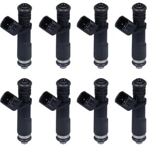 Fuel Injector 2 Holes Compatible with Ford Expedition F-150 F-350 Super Duty F-250 Super Duty Lincoln Navigator Mark LT Replaces OE FJ817,5C3E-9F593-DB (Set of 8)