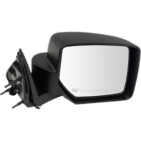 TRQ Right Mirror with Heat without Memory Passenger Side Compatible with 2008-2012 Jeep Liberty CH1321371