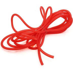 uxcell Red 5M Length 5mm Inner Dia Silicone Fuel Line Gas Hose Tube Pipe for Auto