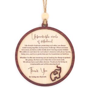 Unbreakable Friend Gifts for Women,Sister Gifts, Friendship Elephant Ornament, Valentines Day Ornaments, Sisterhood Elephant Ornament for Women,Friendship Gifts