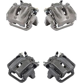Callahan Brake Parts CCK06919 [4] FRONT + REAR Semi-Loaded Premium Original Calipers + Hardware [fit QX60 Murano Pathfinder]