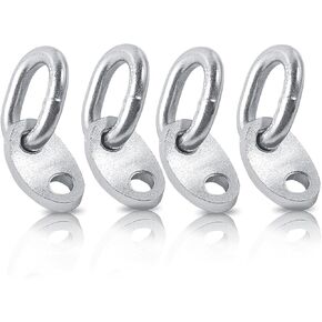 4-Pack Engine Lifting Bracket Set, Engine Support Bar (Working Load Limit of 5,500 lbs) for Use with Lifting Slings, Load Levelers (Silver, 4-Pack)
