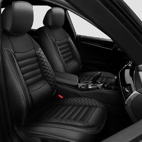 Seat Covers for Subaru Outback 2010-2023 2024 2025: Car Seat Covers Full Set 5 Seats Waterproof Faux Leather Car Seat Cushion (Black)
