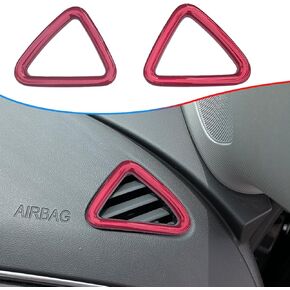 Dashboard Air Vent Cover, for Chevrolet Malibu 2016 2017 2018 2019 2020 2021 2022 2023 2024 Dashboard Upper Air Vent Outlet CoverCar Sport Interior Accessories -Wine Red