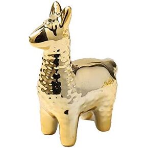 NWFashion Golden Small Animal Statues Home Decor Modern Style Gold Decorative Ornaments (Cat)
