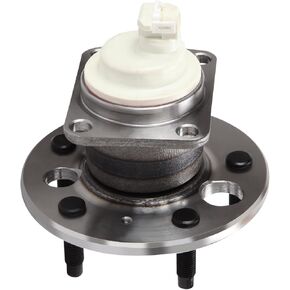 ECCPP Replacement for Pair of 2 New Complete Rear Wheel Hub Bearing Assembly 5 Lugs w/ABS for 2005-2009 Buick Chevy 512237x2