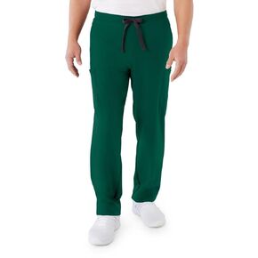 ave. Unisex Clinton Straight Leg Six Pocket Cargo Scrub Pant in Hunter, L