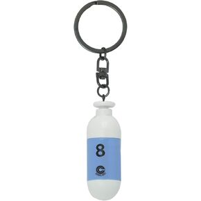 ABYSTYLE Dragon Ball Z 3D Blue Plastic Capsule Corp Keychain 2.8" x 1.14" Unisex Anime Merch DBZ Accessories