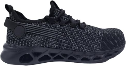 Steel Toe Shoes for Men Lightweight Comfortable Walking Sneakers Quick Drying Flyknit Fabric with Velvet for Autumn in Saudi Arabia