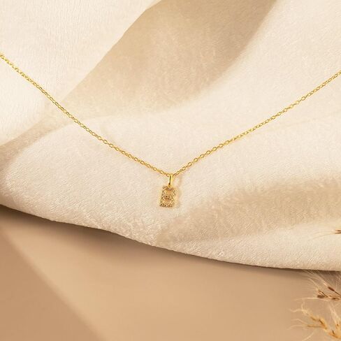 Gold Initial Necklaces for Women, Dainty 14K Gold Plated Letter Necklace Tiny A-Z Pendant Choker Necklace Trendy Cute Personalized Name Necklace Gold Jewelry Necklace for Women Gift in Kuwait
