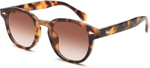 Retro Round Sunglasses For Men Women - Vintage Circle Tinted Sun Glasses in Saudi Arabia