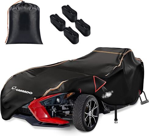 Full Cover for Polaris Slingshot,Heavy Duty 420D Oxford Slingshot Cover,Waterproof Windproof Outdoor Protection Covers for Slingshot S SL SLR R Signature LE,with 2 Air Vents (Large-150 Lx78 Wx52 H) in Kuwait