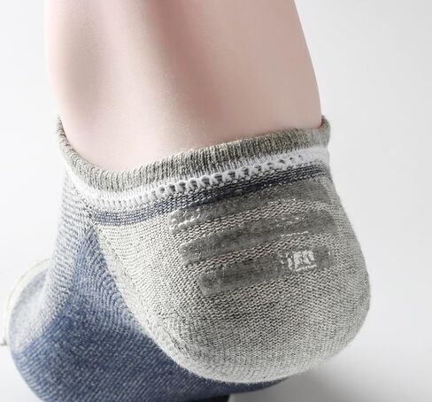 Mens No Show Socks 9 Pairs Combed Cotton Thin Invisible Low Cut Casual Socks with Non Slip Grip in Saudi Arabia