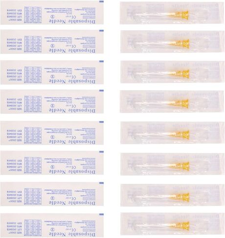 100 PCS 18 Gauge 1 inch Needle,Luer Lock Needles Industrial Dispensing Accessories, Individual Package(18Ga) in Kuwait