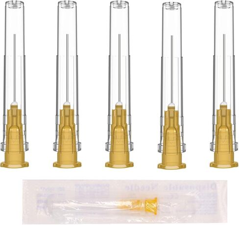 100 PCS 18 Gauge 1 inch Needle,Luer Lock Needles Industrial Dispensing Accessories, Individual Package(18Ga) in Kuwait