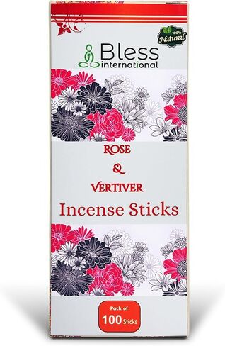 Bless-International Clove And Cinnamon 100%-Natural-Incense-Sticks Handmade-Hand-Dipped Organic-Chemicals-Free for-Purification-Relaxation-Positivity-Yoga-Meditation The-Best-scents (25 Sticks (40GM)) in Kuwait