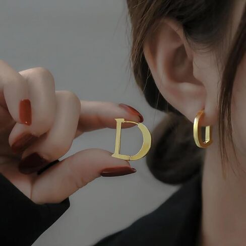 Gold Hoop Earrings for Women,14K Gold Plated Lightweight Hypoallergenic Chunky Open Hoops Jewelry for Sensitive Ears in Saudi Arabia