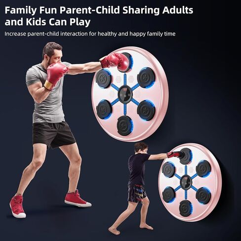 Second Generation Music Boxing Machine with Boxing Gloves, Boxing Machine Wall Mounted Music, Smart Bluetooth Music Boxing Trainer with Gloves, Music Boxing Machine for Adults, Home, Indoor and Gym in Saudi Arabia