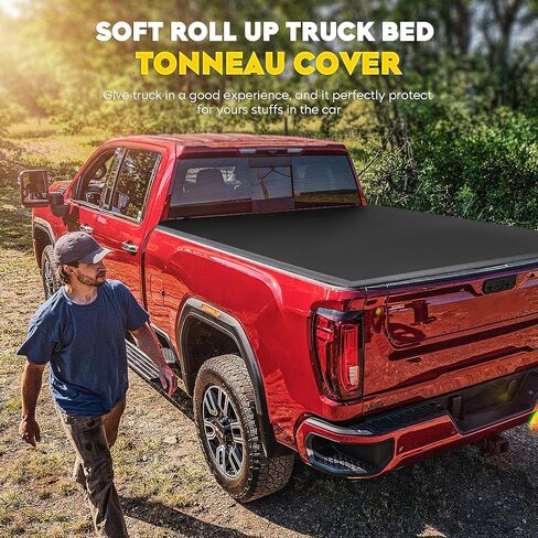 غطاء تونو لسرير الشاحنة الناعم القابل للطي يناسب Ford F150 2004-2014، الطول 8أقدام (96 بوصة - 97.4 بوصة) سرير شاحنة فليت سايد، وليس للنماذج ذات الجانب الجانبي/المتوهج in Saudi Arabia
