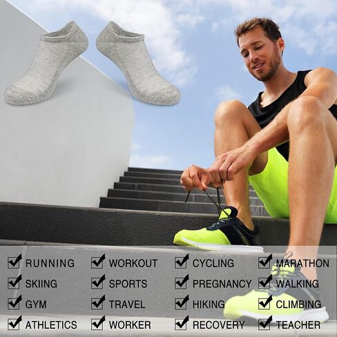GRPSKCOS No Show Socks Men, 8 Pairs Low Cut Ankle Socks, Men Short Socks Casual Cotton Socks in Saudi Arabia