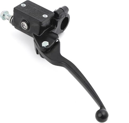 Minho Motorcycle Disc Brake Master Cylinder Left Side in Aluminium Alloy Material Come with Brake Swith Line Compatible with Chinese GY6 4-Stroke Scooter Moped Taotao 50ATM, Black Color in Saudi Arabia