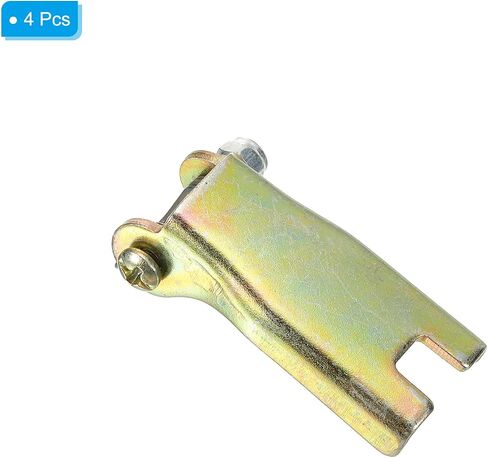 PATIKIL 2 Inch 50mm Hook Safety Latch Kit, 4 Pack Metal Towing Hitch Replacement for Clevis Hook Trailer, Golden Tone in Saudi Arabia