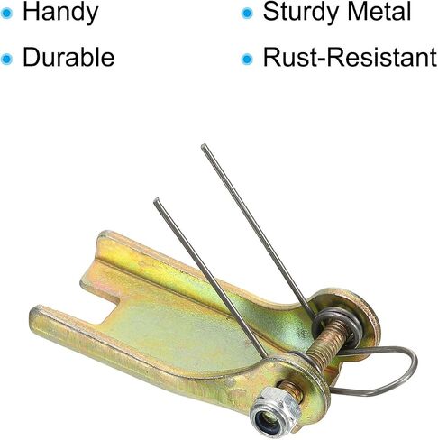 PATIKIL 2 Inch 50mm Hook Safety Latch Kit, 4 Pack Metal Towing Hitch Replacement for Clevis Hook Trailer, Golden Tone in Saudi Arabia