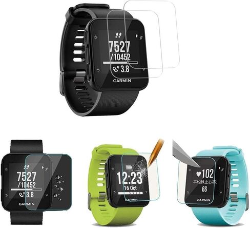 JIUJOJA لشاحن Garmin Forerunner 735xt، كابل بيانات متزامن ومشبك شحن وقطعتين من واقي الشاشة الزجاجي المقوى عالي الدقة مجانًا لساعة Garmin Forerunner 735 الذكية in Saudi Arabia