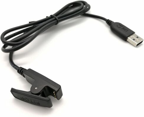 JIUJOJA لشاحن Garmin Forerunner 735xt، كابل بيانات متزامن ومشبك شحن وقطعتين من واقي الشاشة الزجاجي المقوى عالي الدقة مجانًا لساعة Garmin Forerunner 735 الذكية in Saudi Arabia