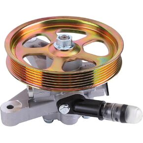 Power Steering Pump with Pulley Compatible for 2008-2012 Honda Accord Crosstour Pilot V6 3.5L