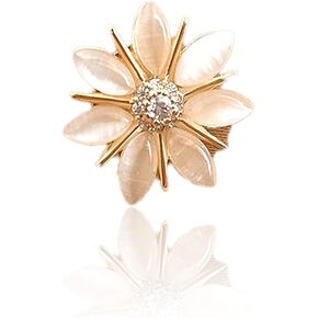 GBAHFY Women's Flower Rhinestone Crystal Brooch Pins for Women Wedding Banquet Party Elegant Exquisite Art Ladies Jewelry