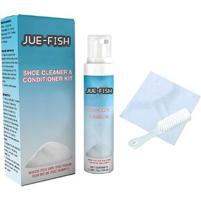 Q.Z.Art Shoe Cleaner Foam with Brush and Towel - Effective Shoe Cleaning Solution for White Shoes and Sneakers