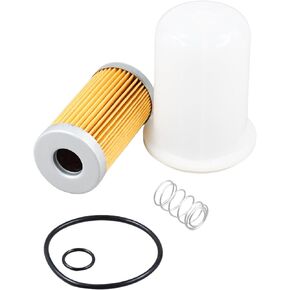 15521-43160 Fuel Filter 15521-43130 Filter Bowl with O-ring & Spring 19244-87110 15521-43930 Compatible with Kubota Tractor L235 L275 L3600 M4700 M4800 M4900 Engine V2203 V1502 V1702B