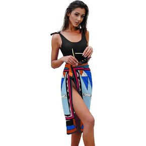 Women's Beach Cover Up, Sarong Wrap, Full-Length Pareo for Swimsuit Cover Ups