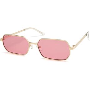 Allarallvr Rectangle Trendy Retro sunglasses for women 70S Narrow Vintage Small Sunnies AR81038