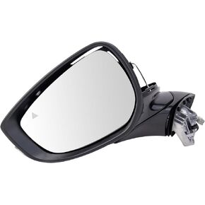 TRQ Left Mirror with Memory Drivers Side Compatible with 2020-2022 Mazda CX-30 MA1320247