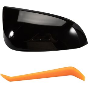 Rearview Mirror Cover Cap Compatible for Rav4 2013 2014 2015 2016 2017 2018 2019 Glossy Black Car Side Mirror Caps Right Side Mirror Protective Caps Replaces#87945-42160-B1 8794542160B1 87945-42160